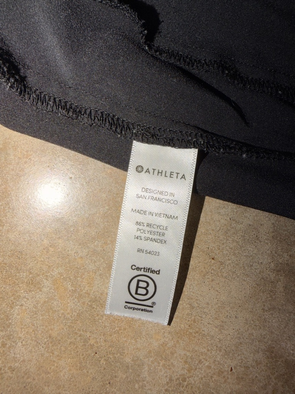 Athleta Black Stretch Travel Pants Straight Leg Ankle Size 6 NWT - Picture 8 of 10